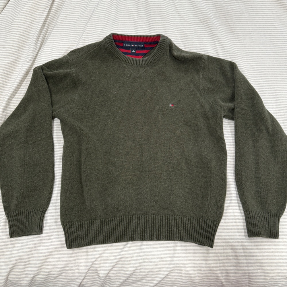 Tommy Hilfiger Olive Knit Sweater
